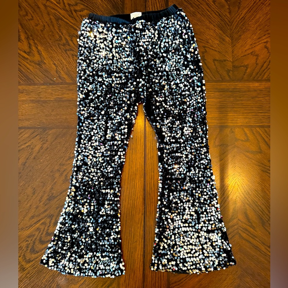 Black sequin sparkly pants